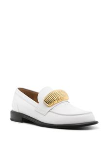 JW Anderson hardware-detail leather loafers - Wit