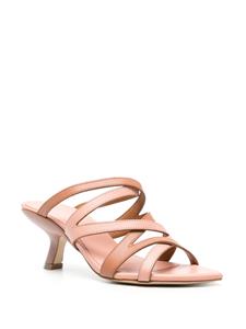 Vic Matie 60mm Slash leather mules - Roze