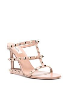 Valentino Garavani 100 mm muiltjes verfraaid met Rockstuds - Beige