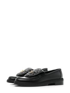 CHANEL Pre-Owned CC leather loafers - Zwart