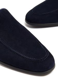 Magnanni almond-toe suede loafers - Blauw