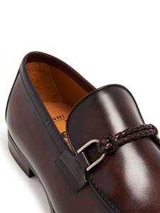 Magnanni Silvano Braid leather loafers - Bruin