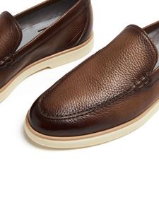 Magnanni grained-texture leather loafers - Bruin