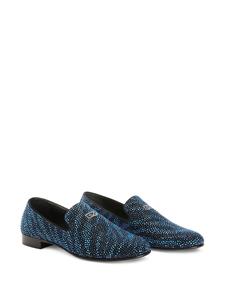 Giuseppe Zanotti Crystal Lewis loafers - Zwart