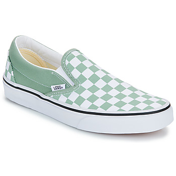 Vans Instappers  Classic Slip-On COLOR THEORY CHECKERBOARD ICEBERG GREEN