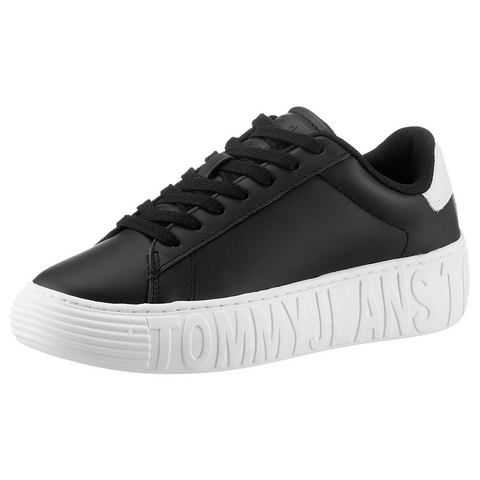 Tommy Jeans Plateausneaker "TJW LEATHER CUPSOLE ESS"
