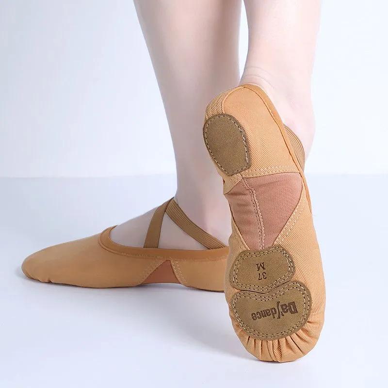 GS Ballet Dance Shoes Child and Adult Ballet Pointe Dance Shoes Professional with Ribbons Shoes Woman Sneakers Women