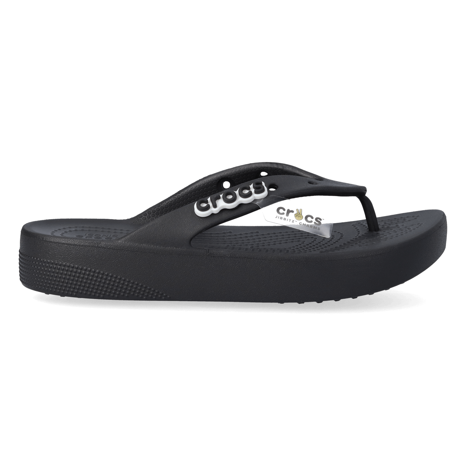 Crocs Slippers Dames Classic Platform Flip Zwart Croslite™