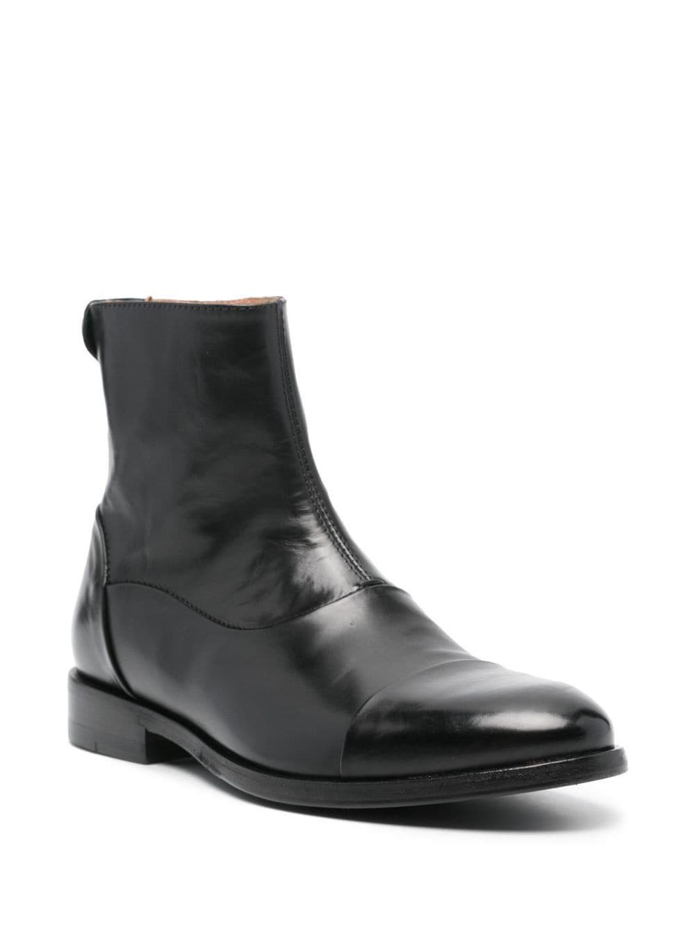 Alberto Fasciani Gill 70009 leather ankle boots - Zwart