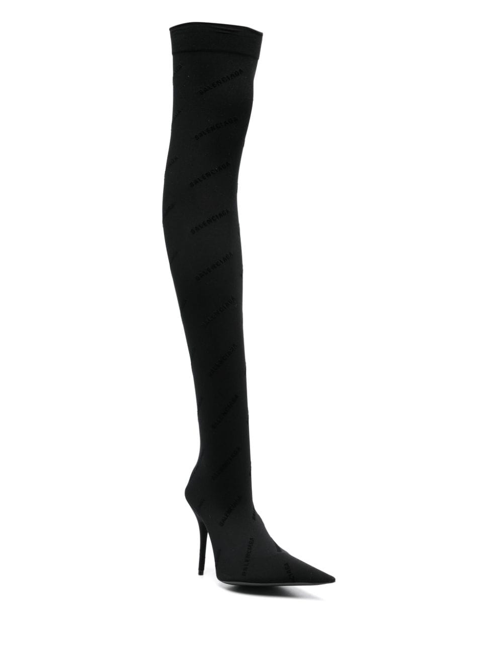 Balenciaga 110mm laarzen met logo - Zwart