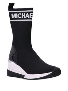 Michael Kors Skyler sneakers met sleehak - Zwart