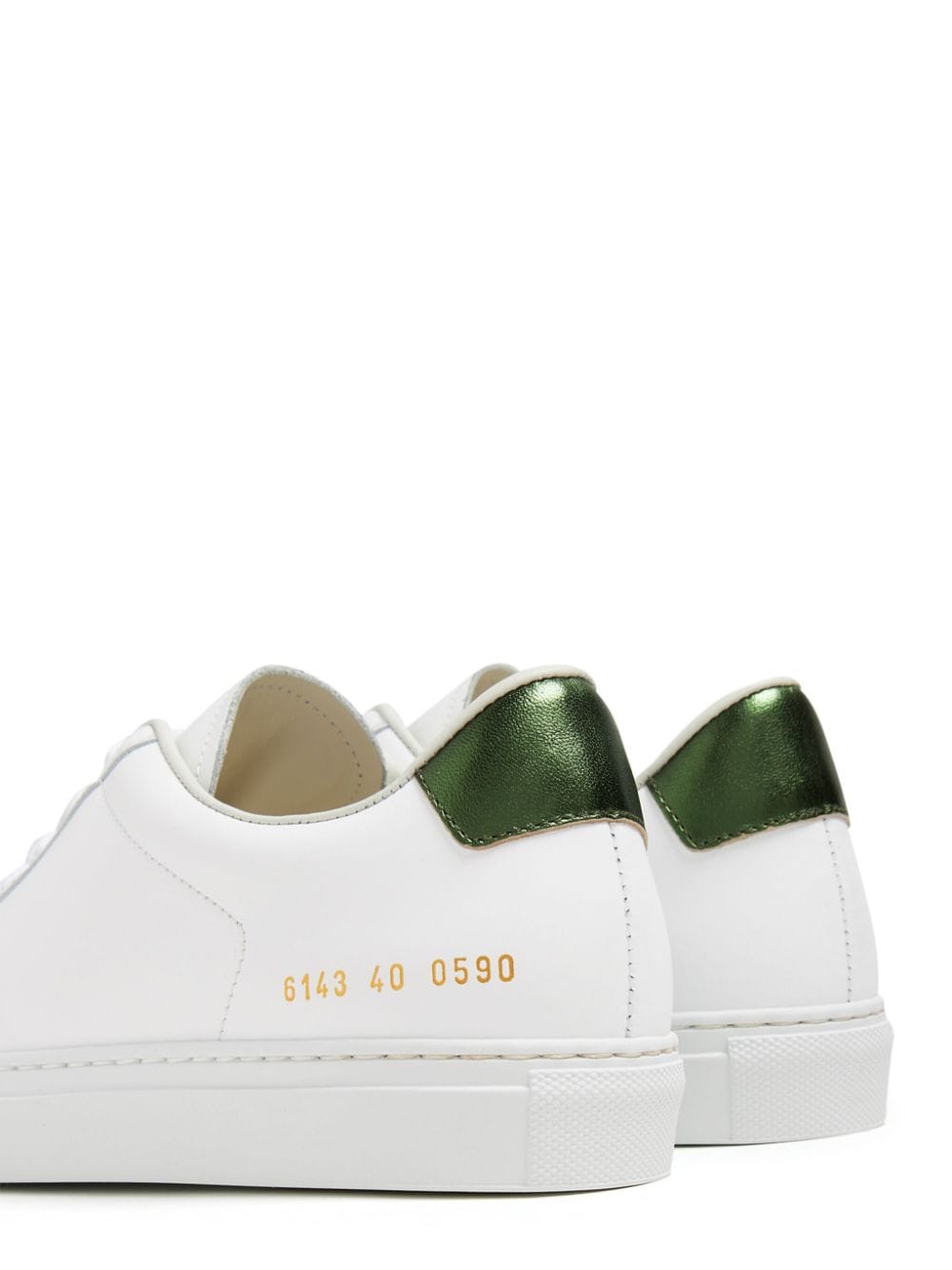 Common Projects Retro Classics logo-stamp leather sneakers - Wit