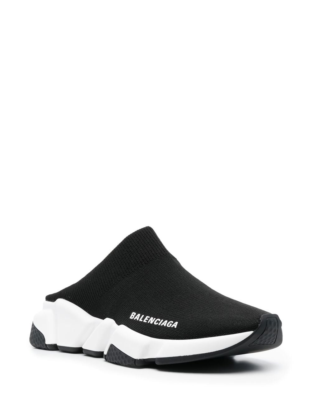 Balenciaga Speed gebreide muiltjes sneakers - Zwart