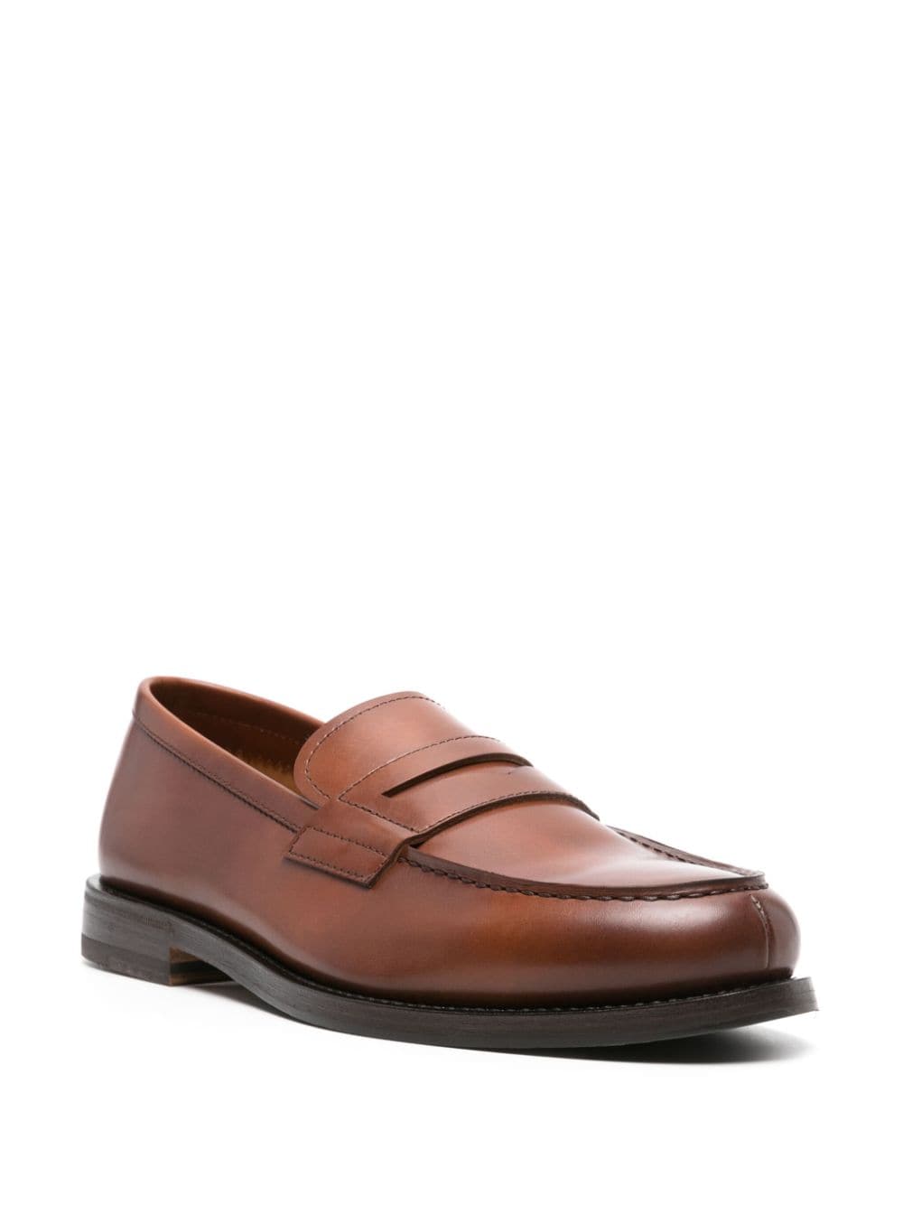 Henderson Baracco penny-slot leather loafers - Bruin