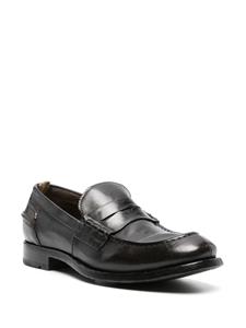 Officine Creative Balance 017 leather penny loafers - Bruin