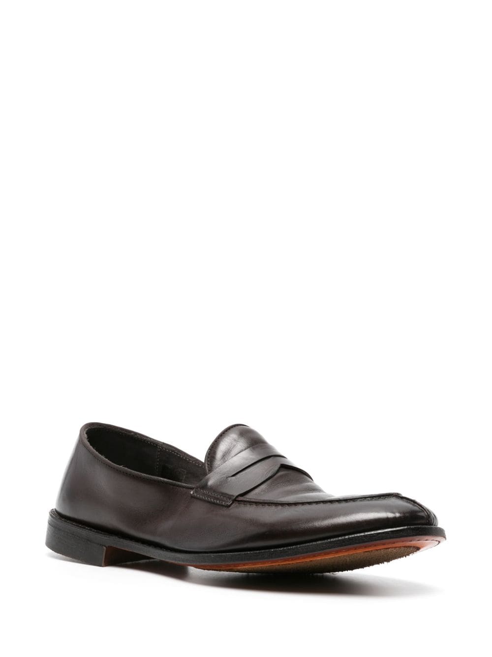 Alberto Fasciani Homer leather loafers - Bruin