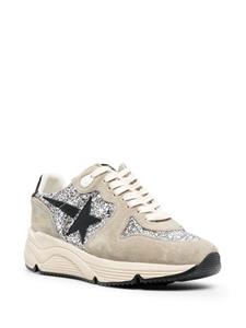 Golden Goose Sneakers verfraaid met glitter - Grijs