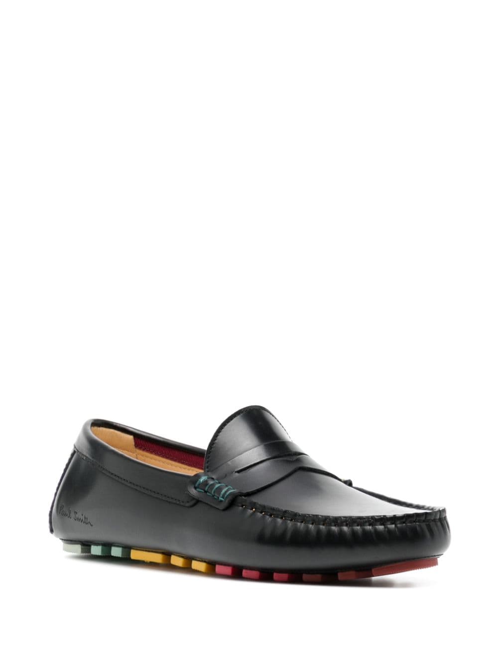 Paul Smith Tulsa contrasting-stitching loafers - Blauw