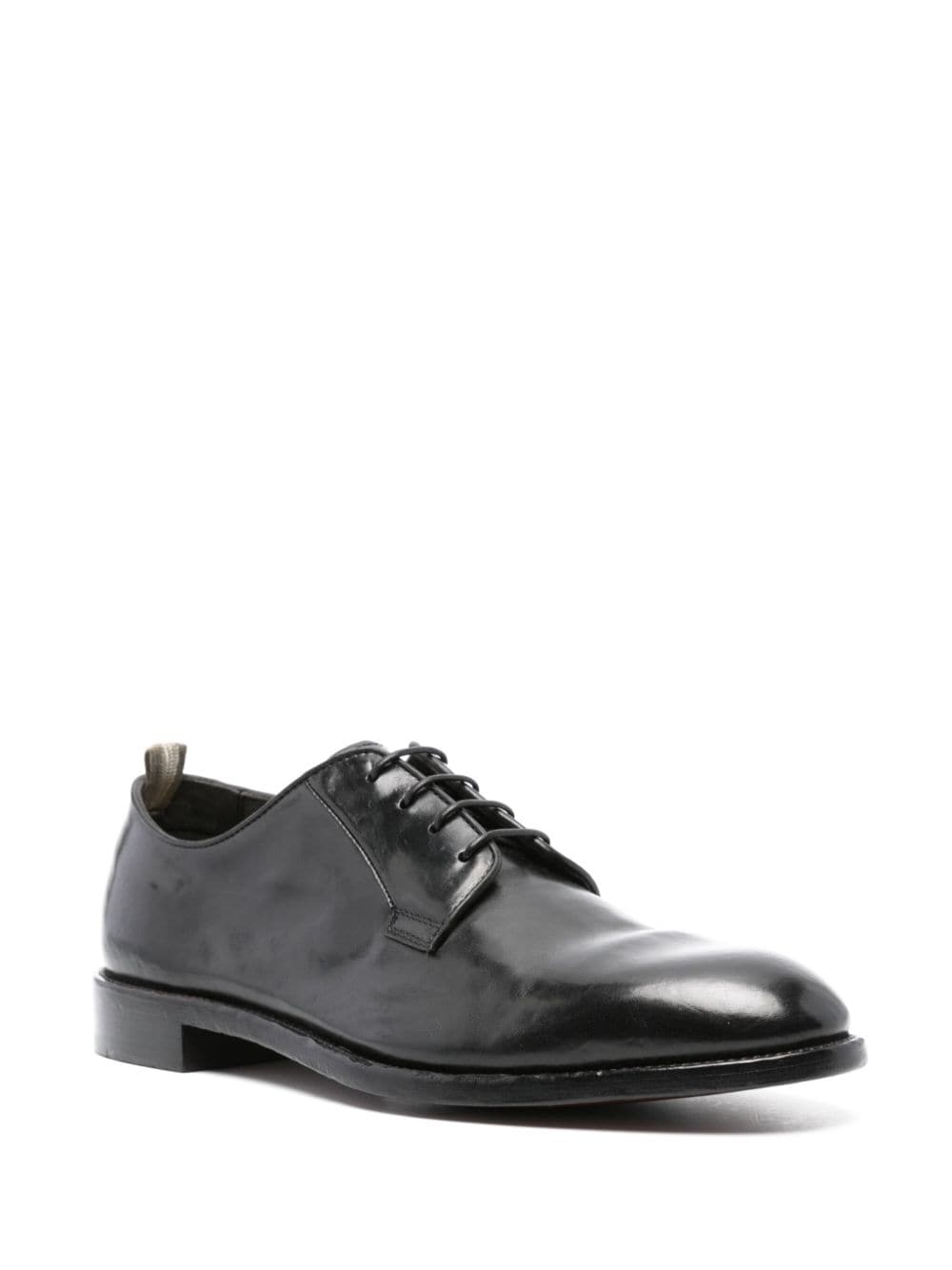 Officine Creative lace-up leather derby shoes - Zwart