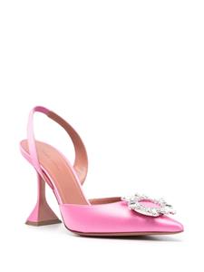 Amina Muaddi Begum 95mm slingback pumps - Roze