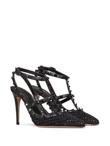 Valentino Garavani Rockstud gekooide pumps - Zwart