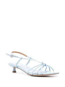 Aeyde Rhonda leren sandalen - Blauw