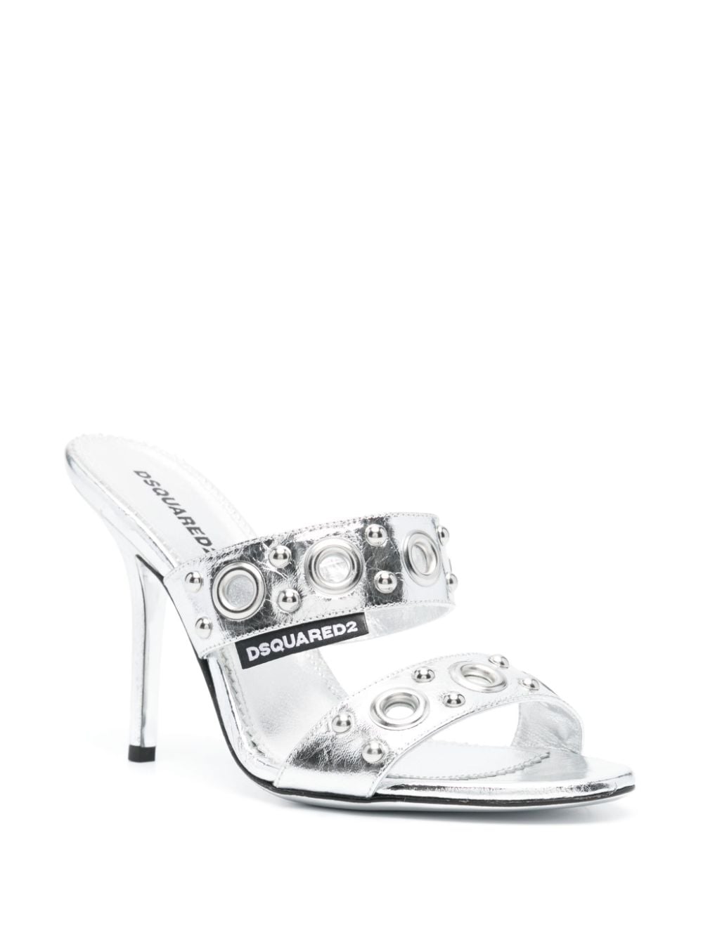 Dsquared2 Gothic 110mm leather sandals - Zilver