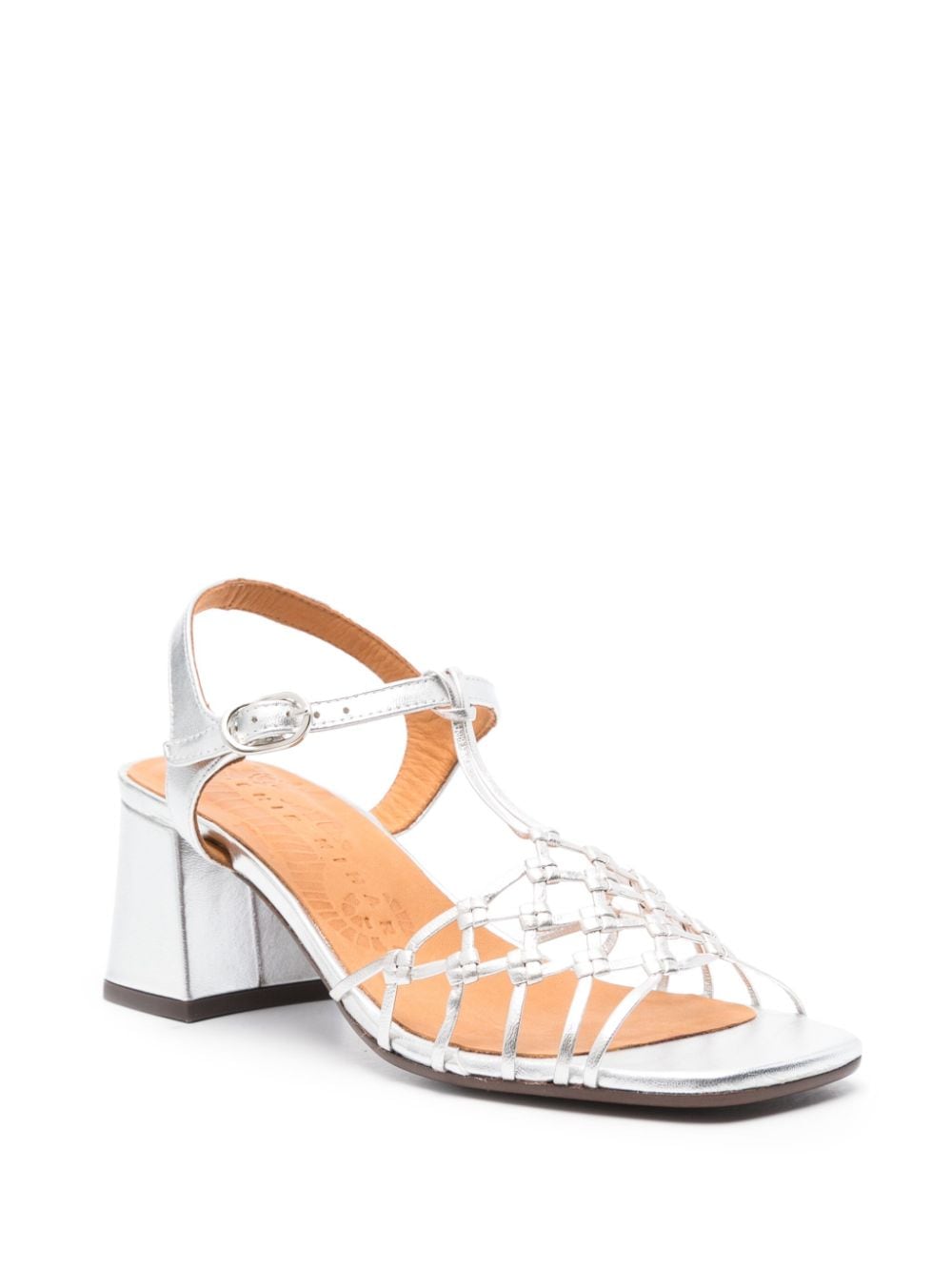 Chie Mihara Lantes 60mm leather sandals - Zilver