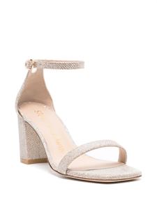 Stuart Weitzman Nudistcurve sandalen met blokhak - Beige