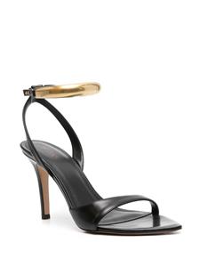ISABEL MARANT 80mm leather sandals - Zwart