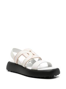 Tod's Leren sandalen met uitgesneden details - Wit