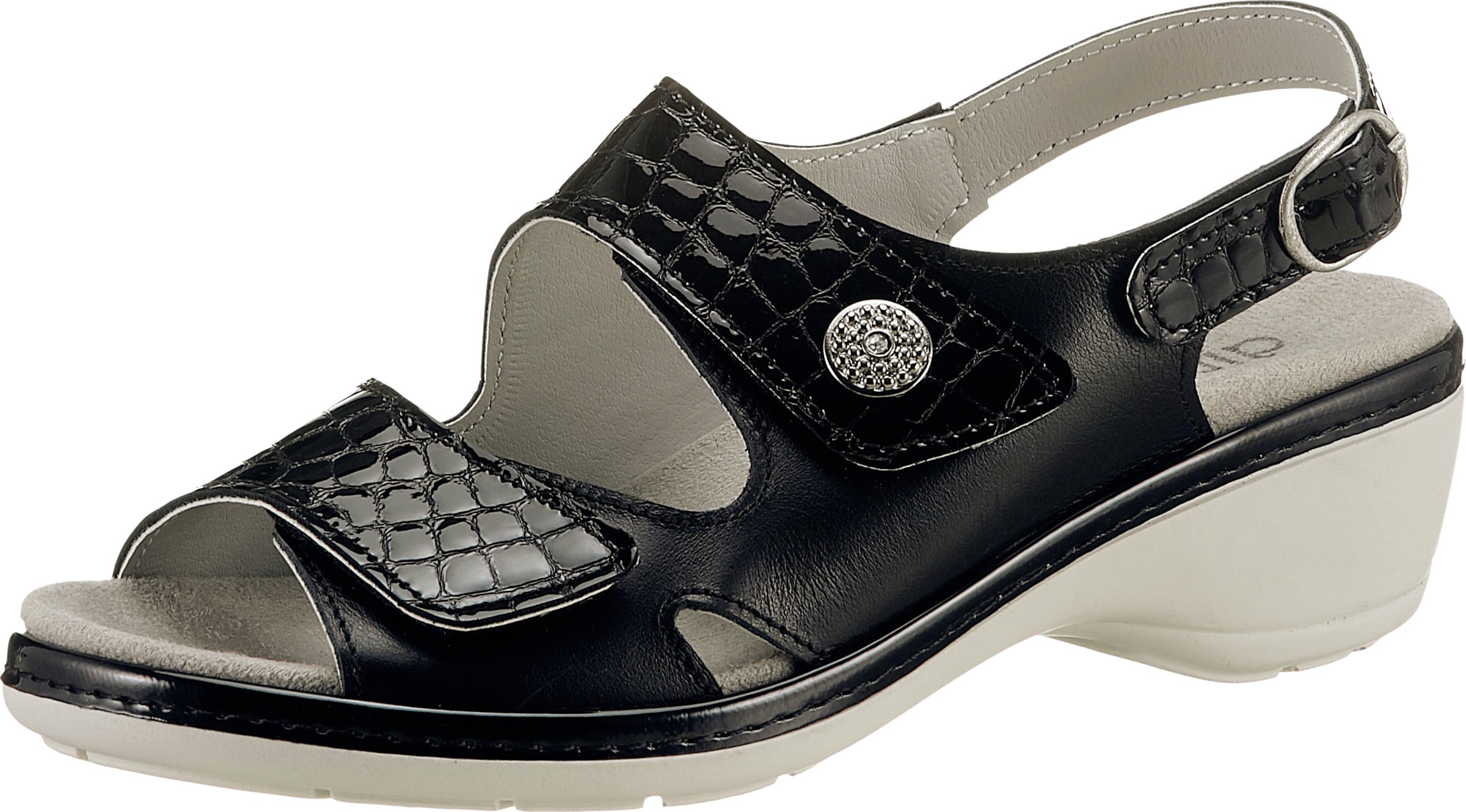 Airsoft comfort+ Dames sandaaltjes zwart Maat