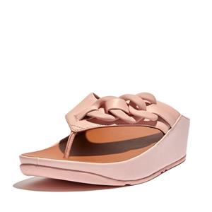 FitFlop Opalle rubber-chain leather toe-post sandals