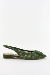 Bibi Lou slingback ballerinas gehaakt groen