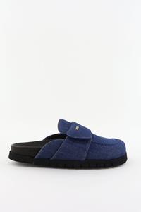 Nubikk slippers Teddy Montana met velcro sluiting blauw