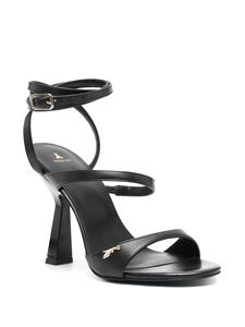Patrizia Pepe 100mm leather sandals - Zwart
