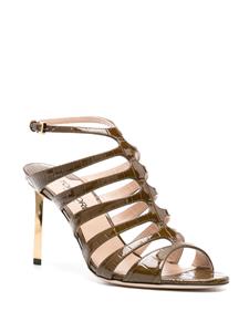 TOM FORD 95mm caged leather sandals - Groen