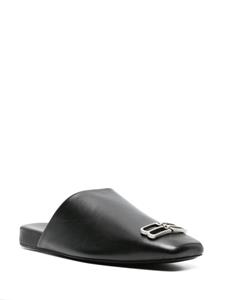 Balenciaga Cosy BB leather slippers - Zwart