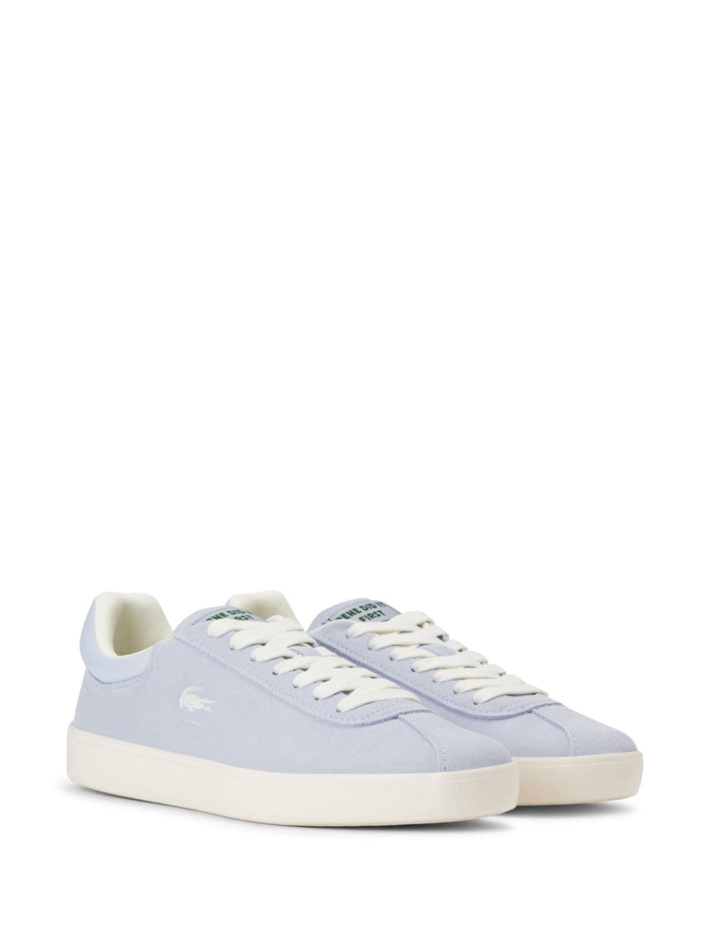 Lacoste logo-debossed lace-up sneakers - Blauw