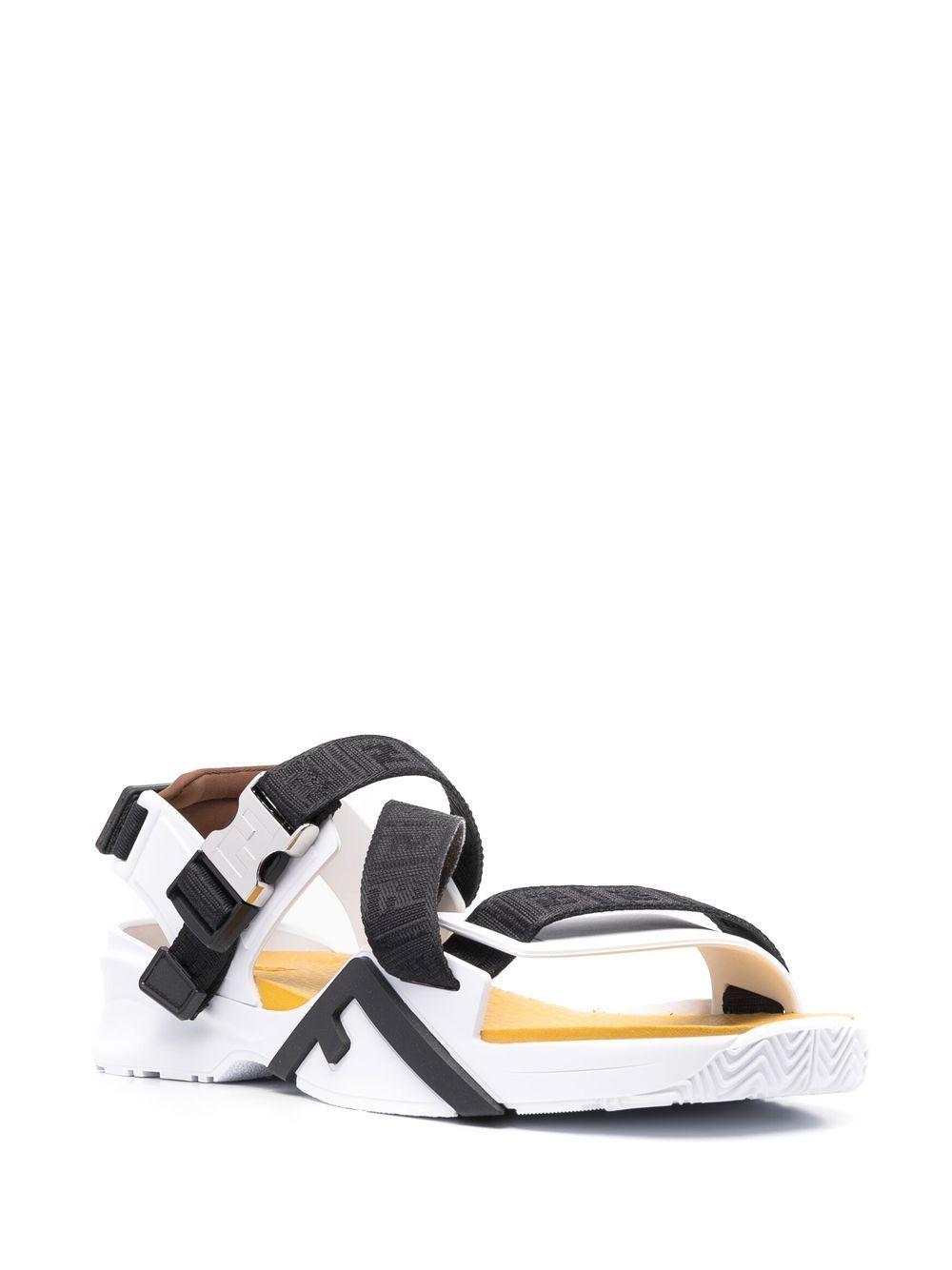 FENDI Flow sandalen met jacquard logo - Zwart