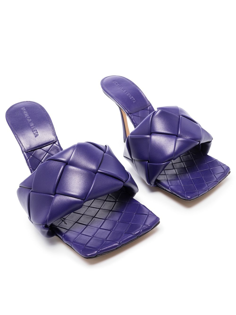 Bottega Veneta Lido geweven sandalen - Paars