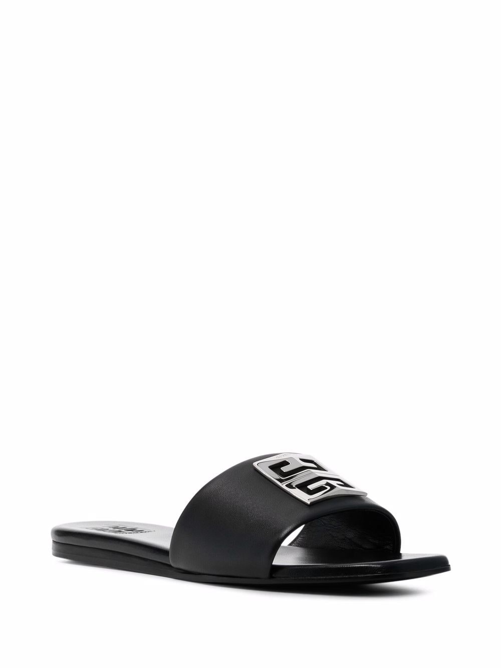Givenchy Sandalen met logoplakkaat - Zwart