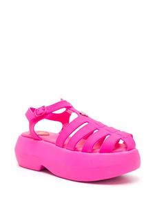 Love Moschino Sandalen met plateauzool - Roze