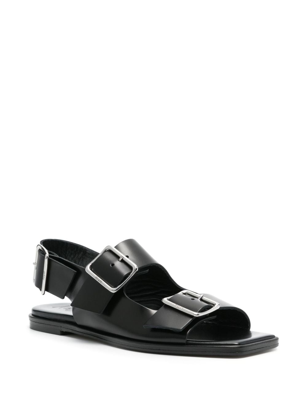 Aeyde Thekla buckled sandals - Zwart