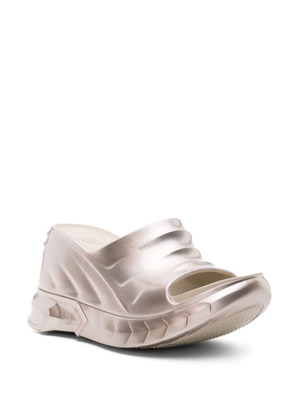 Givenchy Marshmallow 110mm slippers met sleehak - Goud