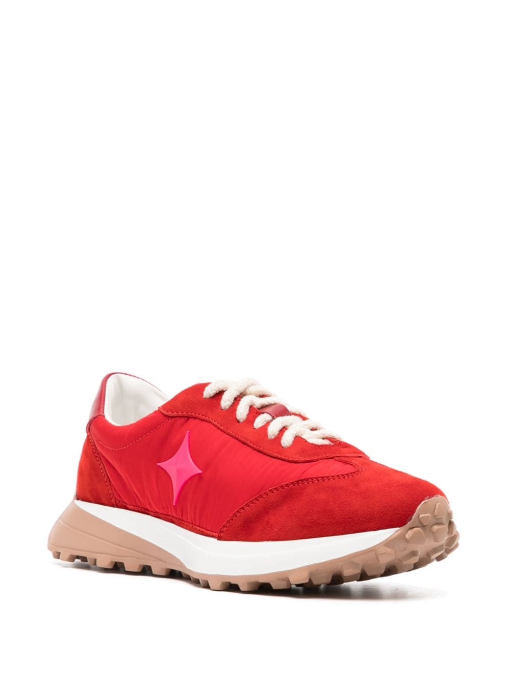 Madison.Maison Star suede-trimmed sneakers - Rood