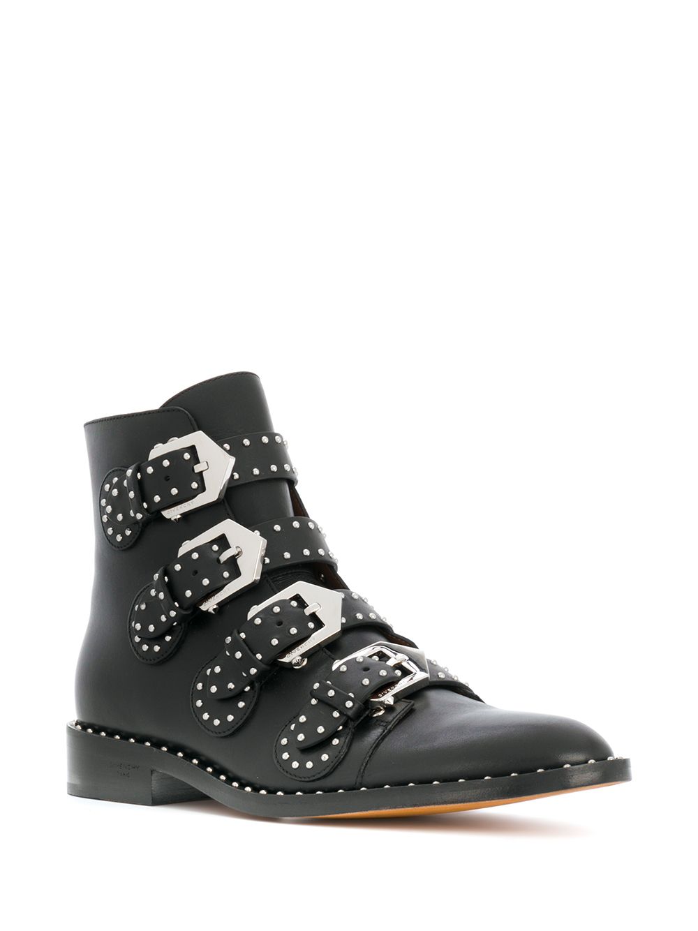 Givenchy studs buckled boots - Zwart