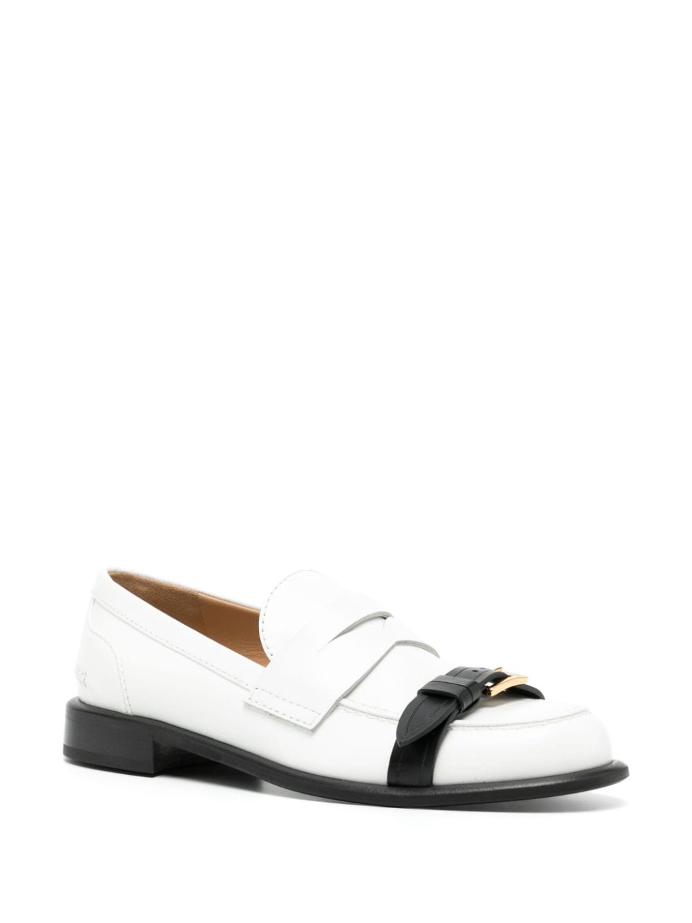 JW Anderson two-tone leather loafers - Wit