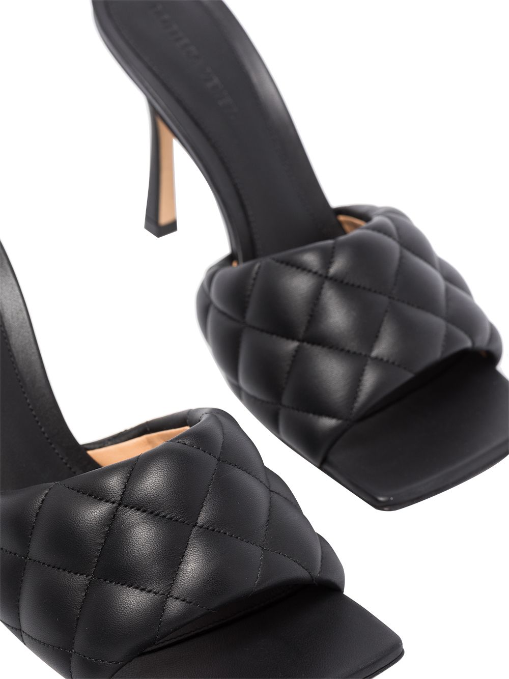 Bottega Veneta Gewatteerde sandalen - Zwart