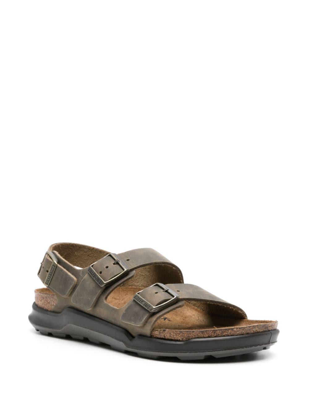 Birkenstock Milano leather sandals - Groen